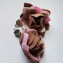 Klipsy kwiatowe lekkie - Box x1 (handmade Ruda Klara)