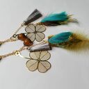 Klipsy kolorowe pióra lekkie, polecam