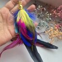 Klipsy pióra wykonane w pojedynczym egzemplarzu piękne polecam