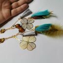 Klipsy kolorowe pióra lekkie, polecam