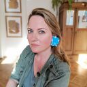 Klipsy kwiaty flamenco lekkie