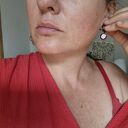 Orientalne klipsy boho box x1 - styl Frida (brąz i czerwień)