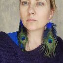 Klipsy leciutkie duże pióra