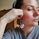 Klipsy koła z muszelkami - lekkie i duże boho etno-folk (Ruda Klara)