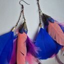 Klipsy kolorowe lekkie długie polecam