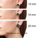 Śliczne klasyczne klipsy w krateczkę