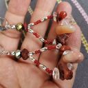 Klipsy etno boho folk Box x1 - handmade na ślub i boho stylizacje