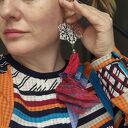 Ręcznie wykonane klipsy boho folk - energetyczne i przyciągające spojrzenia