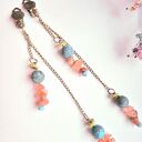 Klipdy długie Boho turkus Box X1