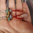 Kolorowe klipsy etno-boho Folk Box x1 - ręcznie robione od Ruda Klara