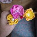 Spinki do włosów do wpięcia w kok typu szpilki - kwiaty handmade