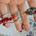 Klipsy koraliki elementy naturalne koral sieczka dużej lekkie polecam box X1