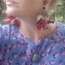 Ludowe klipsy boho Frida - lekkie, kolorowe i bardzo bujne