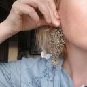 Klipsy wiszące lekkie boho - Światło Hindi