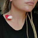 Klipsy kwiatowe Frida - lekkie i długie boho etno (box x1)