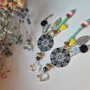 Klipsy boho-orient "ET" - lekkie klipsy handmade