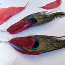 Klipsy lekkie pióra polecam box x1