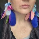 Kolczyki lub klipsy są lekkie, duże, dla zwariowanej ekscentrycznej i oryginalnej osoby polecam, N