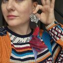 Ręcznie wykonane klipsy boho folk - energetyczne i przyciągające spojrzenia