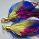 Klipsy pióra wykonane w pojedynczym egzemplarzu piękne