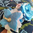 Klipsy kwiaty flamenco lekkie, polecam