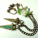 klipsy lekkie lancuszek etno dlugie folk kolorowe