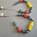 Klipsy orientalne koraliki kule box w1