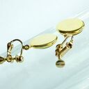 klipsy wiszące - turkusowa kropka