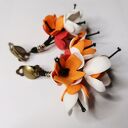 Klipsy kwiatowe folk boho lekkie box x1
