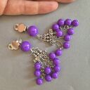 Klipsy fioletowe kule