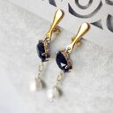 KLIPSY CONTESSA srebro pokryte 24K złotem