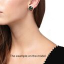 Śliczne klasyczne klipsy w krateczkę