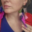 Klipsy kolorowe lekkie długie polecam