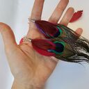 Klipsy lekkie pióra polecam box x1