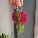 Eleganckie klipsy damskie z piórami - bez przekłuwania, lekkie boho folk 