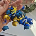 Klipsy długie kolorowe kwiaty polecam