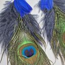 Klipsy leciutkie duże pióra