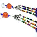 Klipsy folk boho długie Frida - kolorowe etno, 11 cm