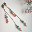 Klipdy długie Boho turkus Box X1 polecam