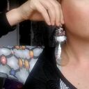 Klipsy boho duże etno folk wiszące (box x1) - Ruda Klara