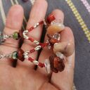 Klipsy etno boho folk Box x1 - handmade na ślub i boho stylizacje