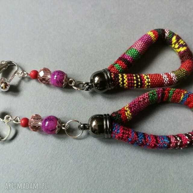 klipsy etno boho lina handmade