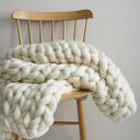 Wełniany koc / pled chunky blanket