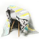 Narzuta patchwork GREY and MINT 158x195 cm