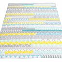 Narzuta Patchwork Stripes - GREY and MINT 158x195cm