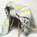 Narzuta patchwork GREY and MINT 158x195 cm