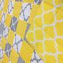 koce i: yellow and grey 117x217cm narzuta patchwork