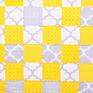 koce i: yellow and grey 117x217cm narzuta patchwork