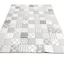 majunto komplet art narzuta white and grey 155x210cm - szary patchwork koce