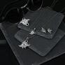 Płaszczka z orkami mini kolczyki sztyfty ze srebra - biżuteria
